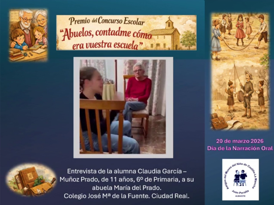Abuelos, contadme cómo era vuestra escuela<br>Claudia