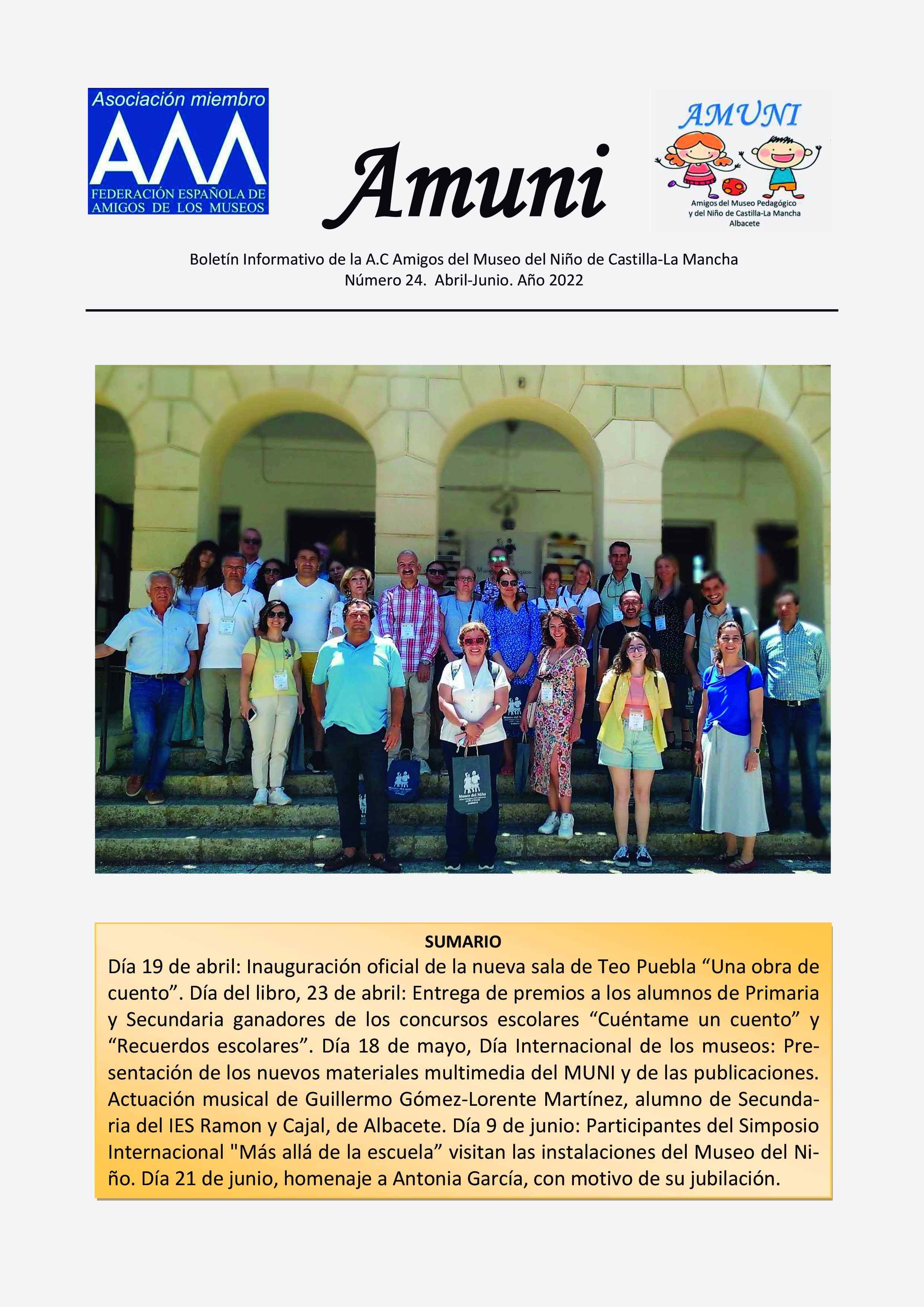 Nuevo boletín informativo «AMUNI» Abril-Junio 2022